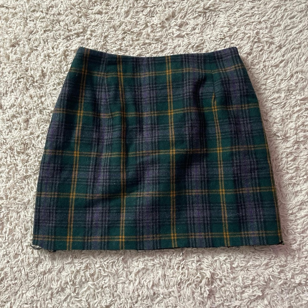 90s Plaid Skirt